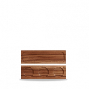 Churchill Art De Cuisine Rustic Acacia Wood Rectangular Small Serving Board 30x9cm