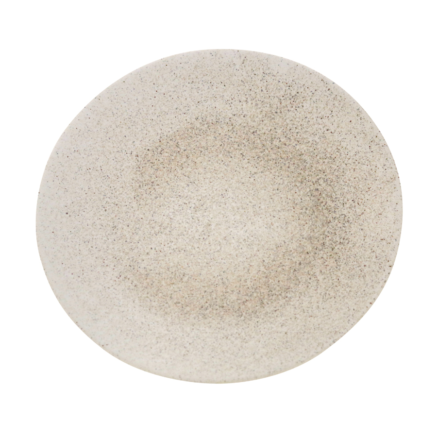 Artisan Shore Vitrified Stoneware Cream Round Coupe Plate 27.5cm
