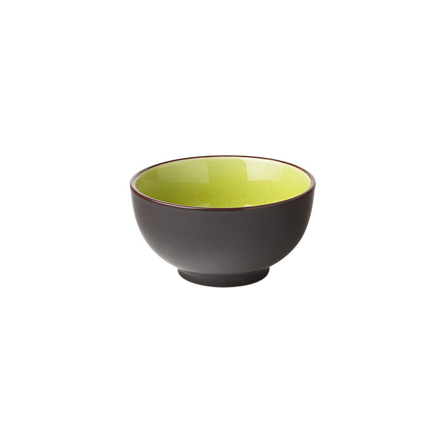 Utopia Soho Stoneware Verdi Green Round Rice Bowl 12cm 4.75 Inch 33cl 11.5oz