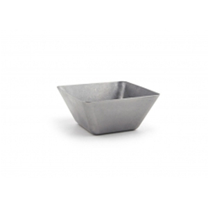 Front of the House Mod Antique Stainless Steel Square Bowl 4.5x2 Inch 13oz