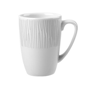 Churchill Bamboo Vitrified Porcelain White Mug 12oz
