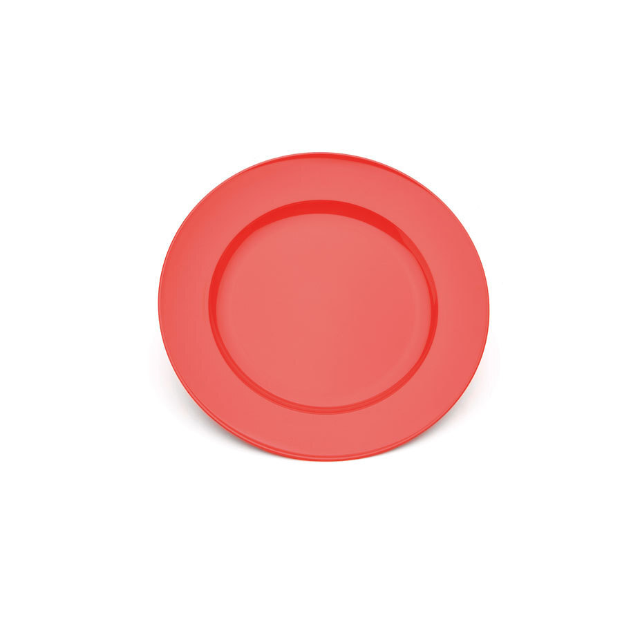 Harfield Polycarbonate Red Round Wide Rim Dessert Plate 21.5cm