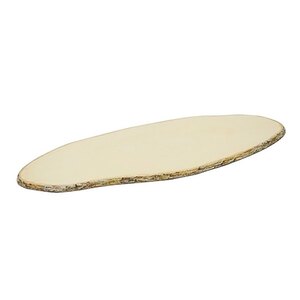 Oval Wood Bark Melamine Platter