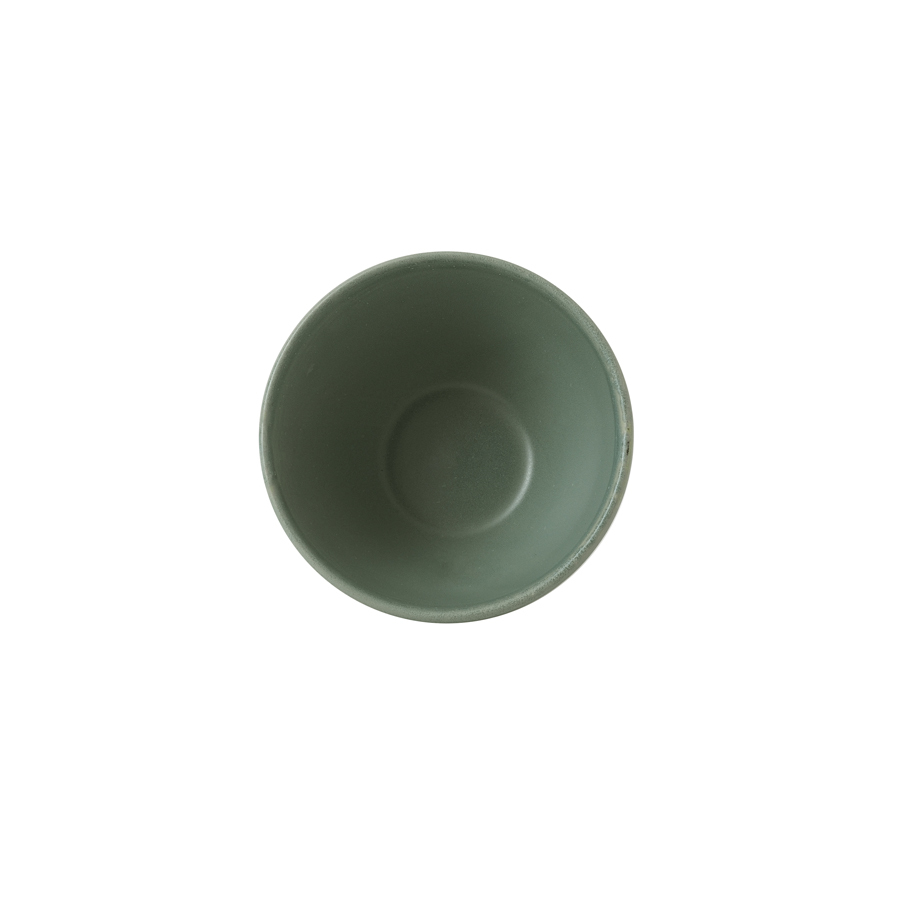 Churchill Nourish Vitrified Porcelain Andorra Green Round Contour Deep Bowl 10.2cm 8.4oz
