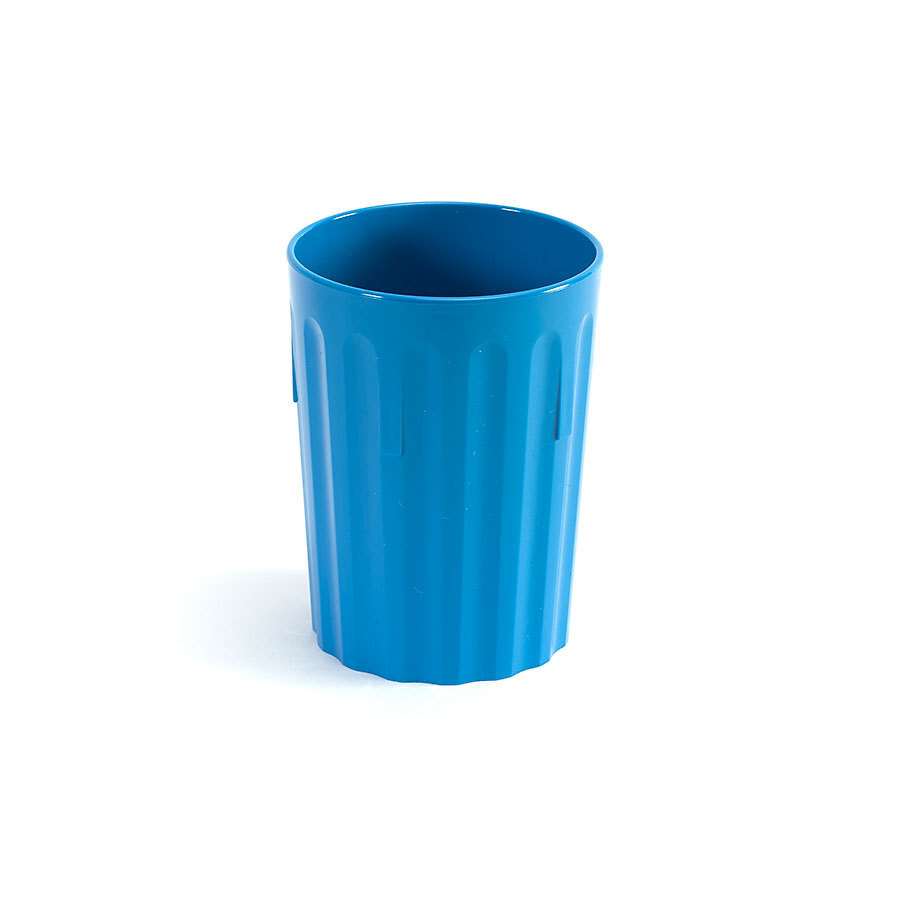 Harfield Polycarbonate Blue Fluted Tumbler 9oz