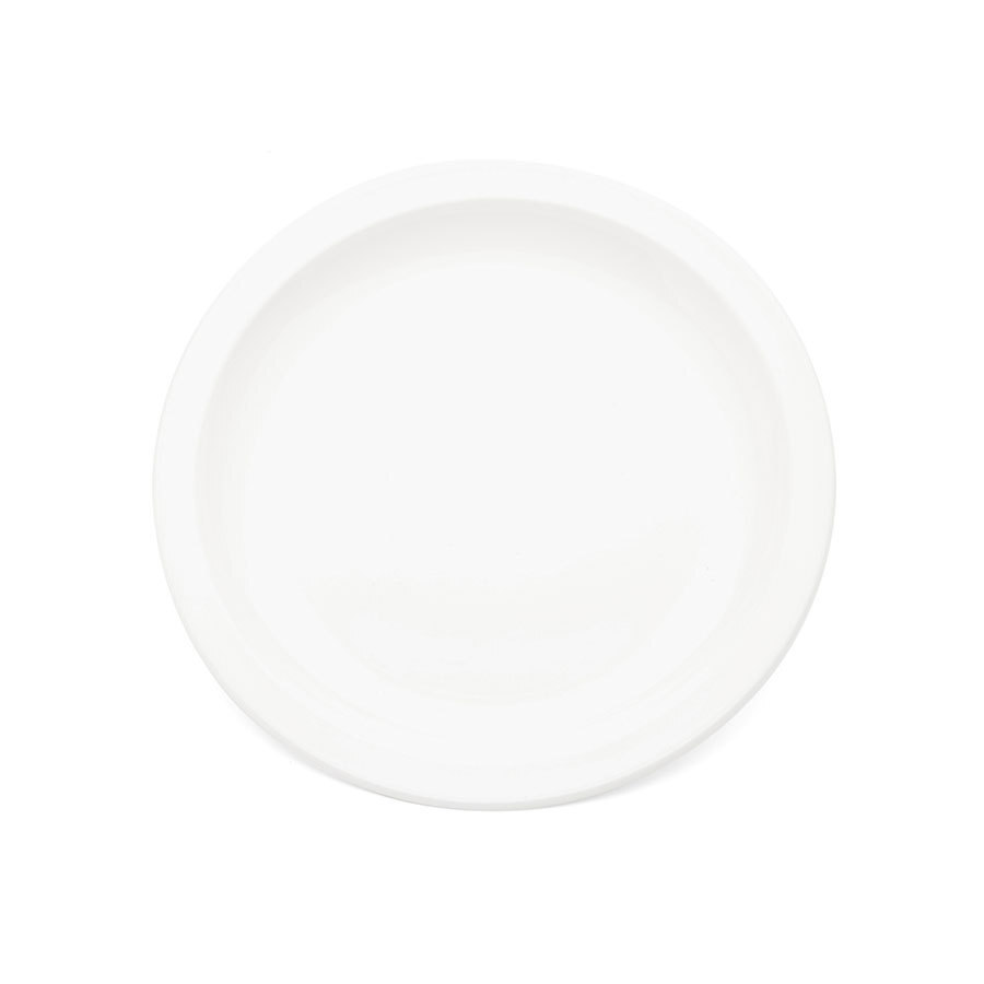 Harfield Antibacterial Polycarbonate White Round Narrow Rim Plate 17cm