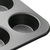 MasterClass Non-Stick Carbon Steel Rectangular 6 Cup Muffin Tin 35x26x4cm