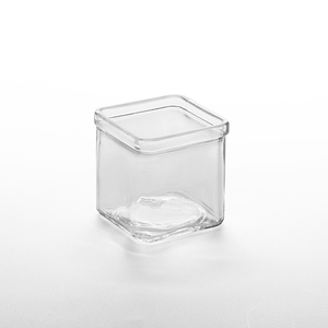 American Metalcraft Square Glass Jar 8oz