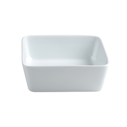 Astera Style Vitrified Porcelain White Square Side Bowl 14cm
