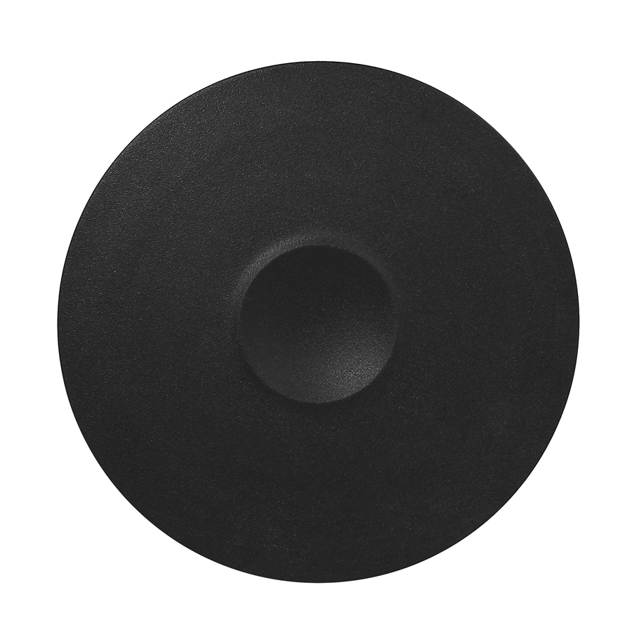 Rak Neofusion Vitrified Porcelain Black Round Plate 30cm