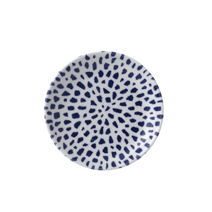 Dudson Terrazzo Vitrified Porcelain Blue Round Coupe Plate 16.5cm