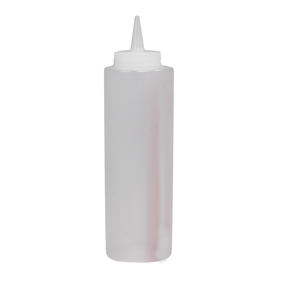 Sauce Bottle Clear Plastic 34cl