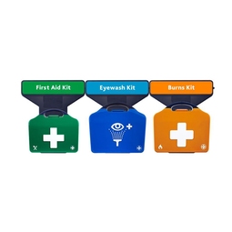Reliance Medical Aurapoint Small 3 Unit Catering First Aid Kit Double Eyewash Kit and Burns Kit