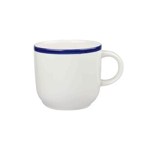Churchill Retro Blue Vitrified Porcelain White Cup 28cl 10oz