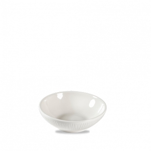 Churchill Bamboo Vitrified Porcelain White Shallow Bowl 9fl Oz