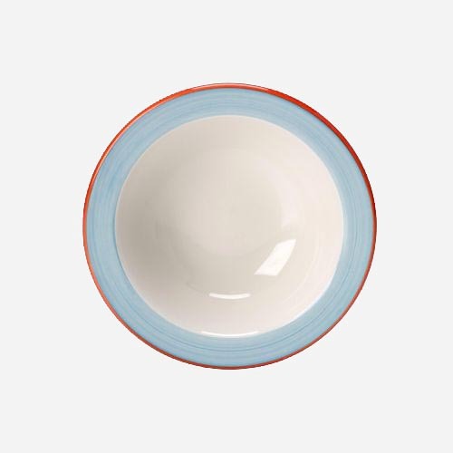 Steelite Rio Vitrified Porcelain Round Blue Oatmeal Bowl 16.5cm