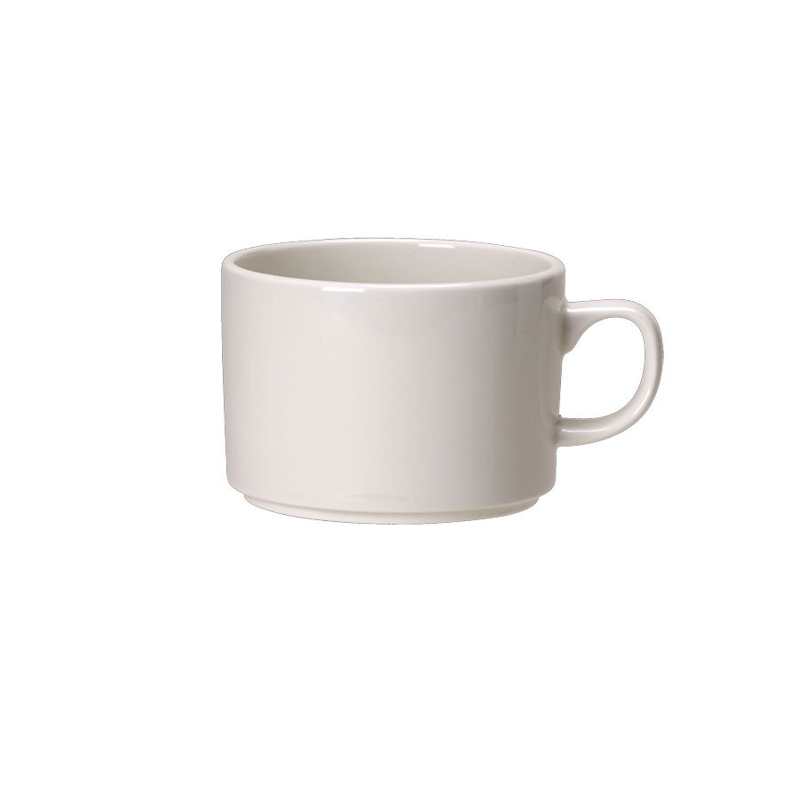 Steelite Rococo Vitrified Porcelain White Can Cup 22.75cl 8oz