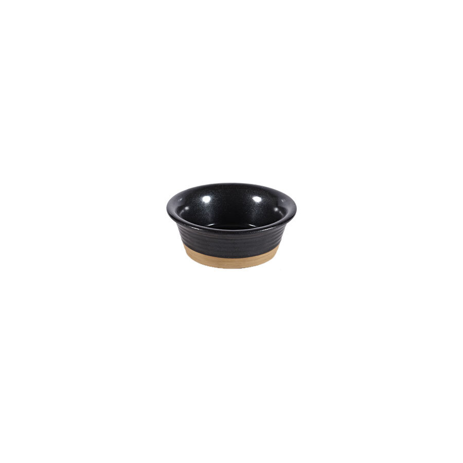 Churchill Art De Cuisine Igneous Stoneware Black Round Ramekin 9cm 9.5cl 3.3oz