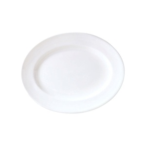 Steelite Monaco Vitrified Porcelain White Oval Vogue Plate 28cm