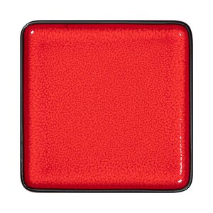 Fractal Square Flat Plate Red 16cm
