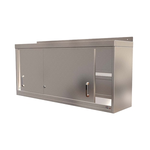 Quick Service Wall Cupboard - with Sliding Doors and Lock- 1800 x 300mm