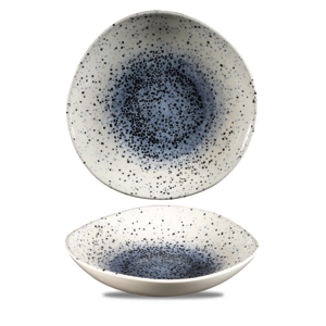 Churchill Studio Prints Mineral Vitrified Porcelain Blue Organic Round Bowl 25.3cm 38.7oz