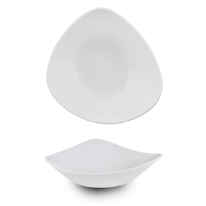 Churchill Vellum Vitrified Porcelain White Triangular Bowl 18.5cm 37cl 13oz