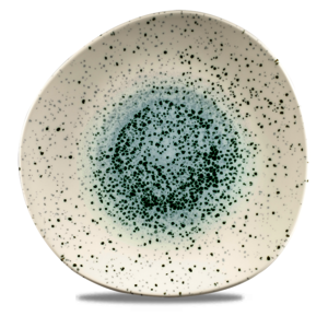Churchill Studio Prints Mineral Vitrified Porcelain Green Organic Round Plate 28.6cm