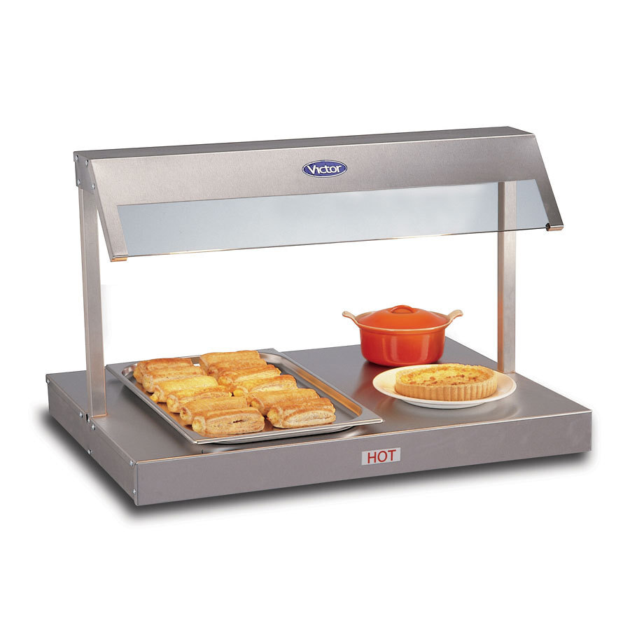 Victor HDU20ZX Heated Display Unit with Gantry & Stainless Steel Top