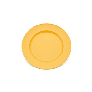 Harfield Polycarbonate Yellow Round Wide Rim Dessert Plate 21.5cm