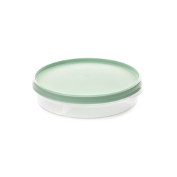 Harfield Vacutop Triple Compartment Round Box With Green Lid 23cm