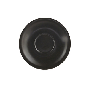 Genware Coloured Beverage Porcelain Matte Black Round Saucer 12cm