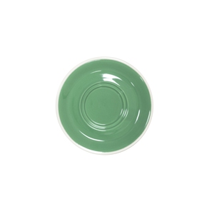 Superwhite Café Porcelain Sage Green Round Saucer 15.5cm