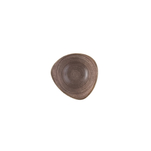 Churchill Stonecast Raw Vitrified Porcelain Brown Triangular Bowl 18.5cm 37cl 13oz