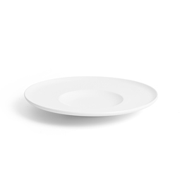 Crème Esprit Vitrified Porcelain White Round Gourmet Plate 28cm