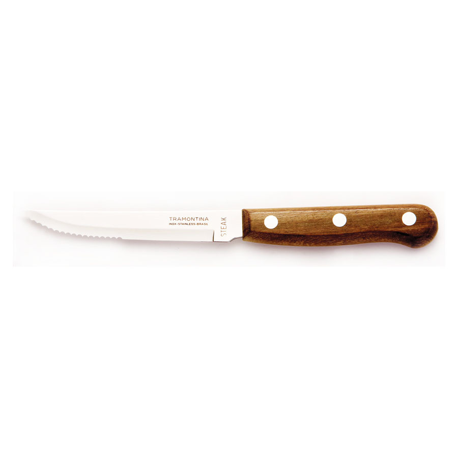 Stainless Steel Steak Knife With Wood Handle