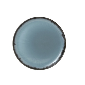 Dudson Harvest Vitrified Porcelain Blue Round Coupe Plate 25.5cm