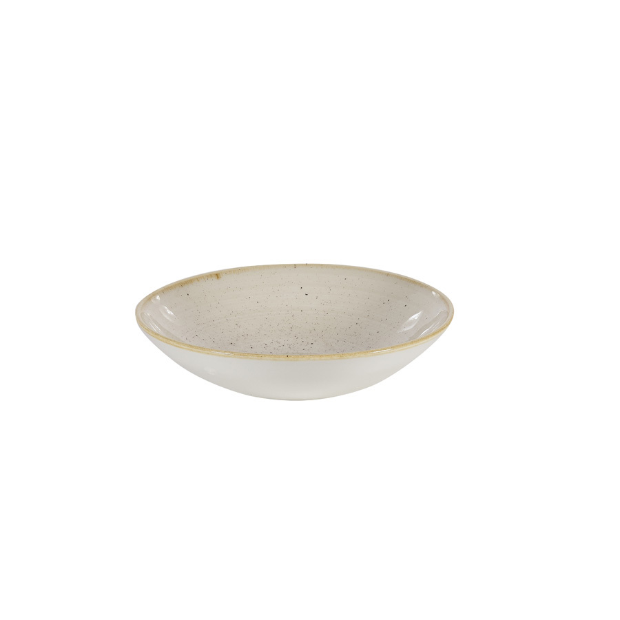 Churchill Stonecast Vitrified Porcelain Nutmeg Cream Small Coupe Bowl 18.2cm 42.6cl 15oz