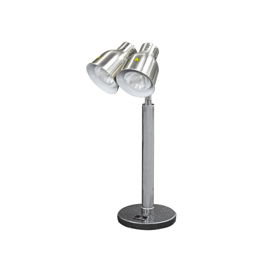 Chefmaster Double Warming Lamp with marble base