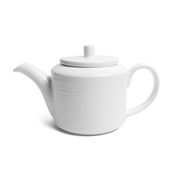 Crème Rousseau Vitrified Porcelain White Teapot 40cl 14oz
