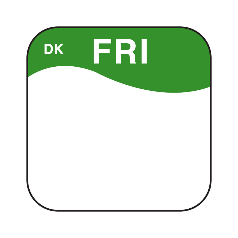 DayMark Label Friday Permanent Square 19mm