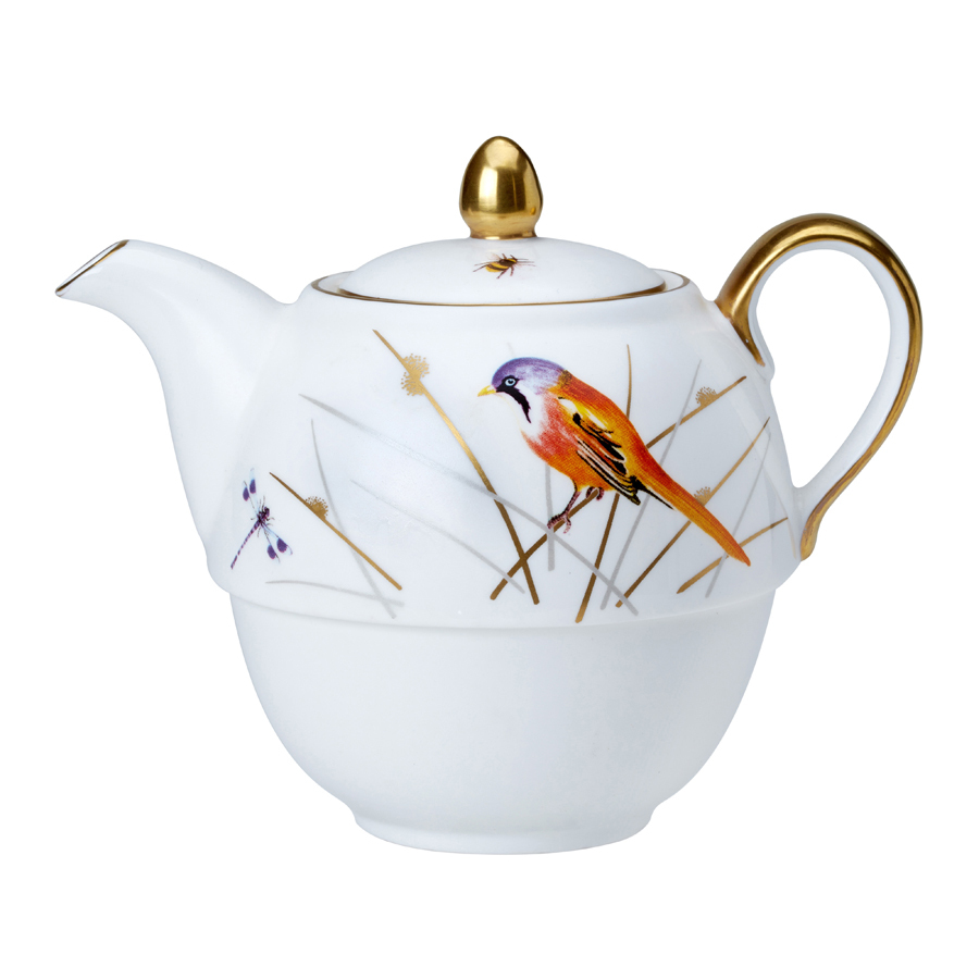William Edwards Reed Bone China White Tea for One Teapot 46cl