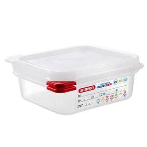 Araven ColourClip Airtight Container With Label Gastronorm 1/6 1.1L