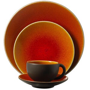 Jars Tourron Stoneware Orange Round Plate 17cm