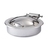 D.W. Haber 18/10 Stainless Steel Round Hinged Lid Induction Chafer 7.5 Litre