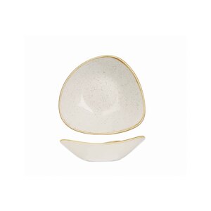 Churchill Stonecast Vitrified Porcelain Barley White Triangular Bowl 15.3cm 26cl 9oz
