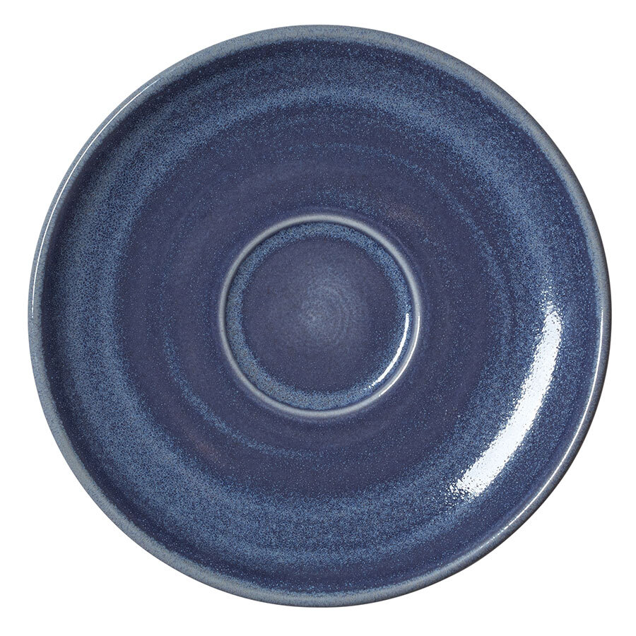 Steelite Revolution Vitrified Porcelain Bluestone Round Saucer 15.25cm