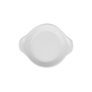 Superwhite Porcelain Round Eared Dish 13cm