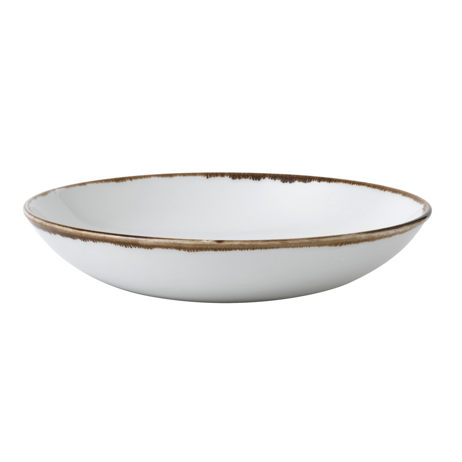 Dudson Harvest Vitrified Porcelain Natural Round Coupe Bowl 24.8cm 113.6cl 40oz