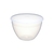 KitchenCraft White Polypropylene Round Pudding Basin With Lid 15cm 1.1 Litre